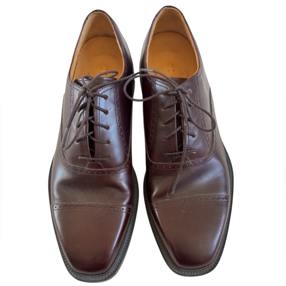 Rockport APM1141E Burgundy Dark Brown Leather Cap Toe Oxford Dress Shoes 9M main image 5